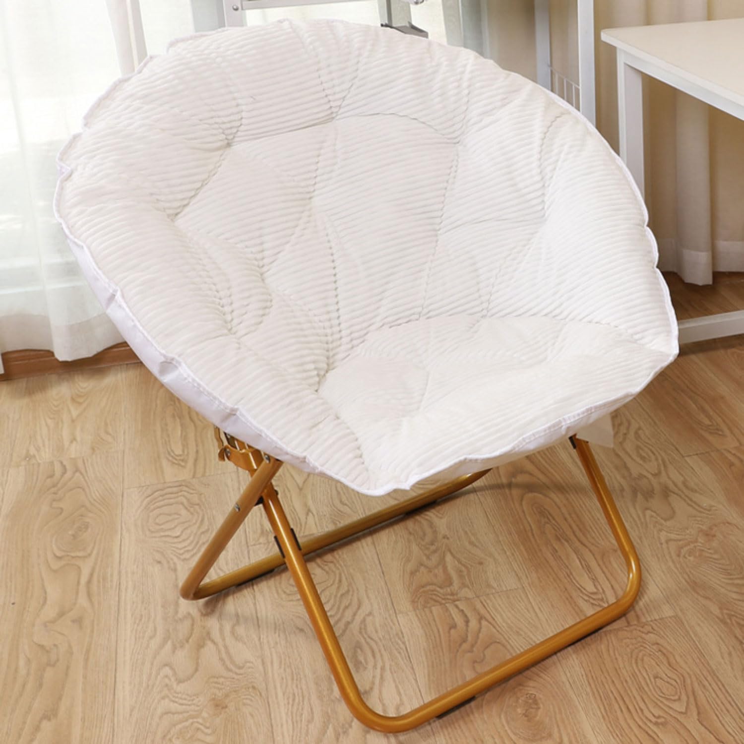 Fauteuil de camping pliable rembourré pour jardin et extérieur supportant jusqu'à 120 kg