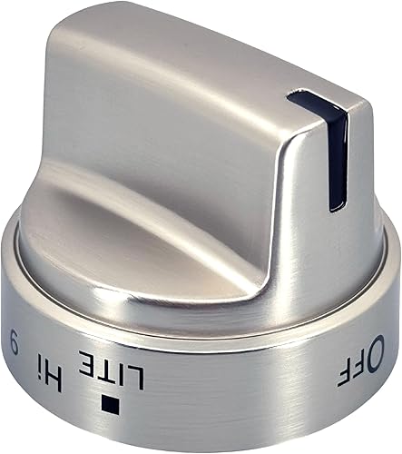 Miniatura 6 de Paquete de 5 pomos de estufa WB03X24818  Repuesto de pomo de estufa de primera calidad  Orificio reforzado en forma de D  Perillas de repuesto de