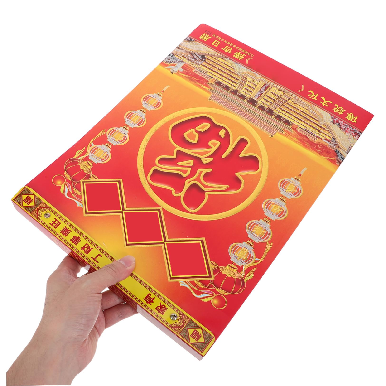 Calendario lunare cinese da parete - Calendario lunare tradizionale 2027 da appendere, staccabile - Agenda giornaliera Feng Shui per casa, ufficio, festività, pianificazione annuale 13,8x10,2
