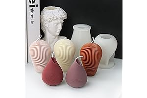 2-Pack Silicone Twist Stripe Candle Molds