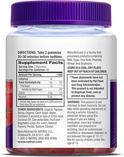 Miniatura 9 de Natrol - Gomitas de melatonina