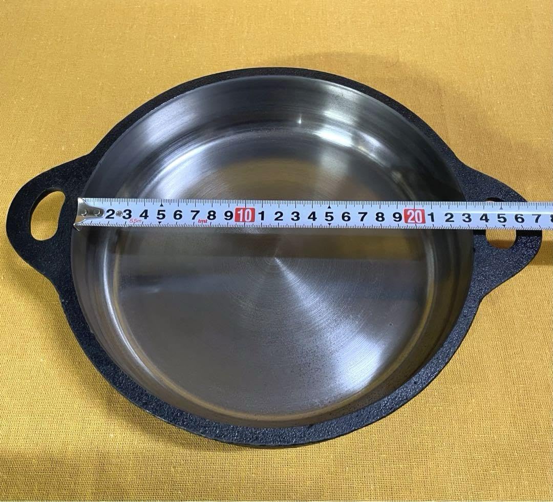 出品同型商品で一番美しい‼️ 山王堂 久慈 砂鉄鍋 25cm 南部鉄器 すき焼き鍋 久慈砂鉄鍋 山王堂 25cm 天ぷら すき焼き