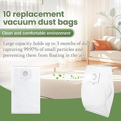 Miniatura 6 de Paquete de 10 bolsas de vacío de repuesto tipo QC HEPA 53292 compatibles con aspiradora Kenmore serie 200 400 600 700 800, reemplaza los números de