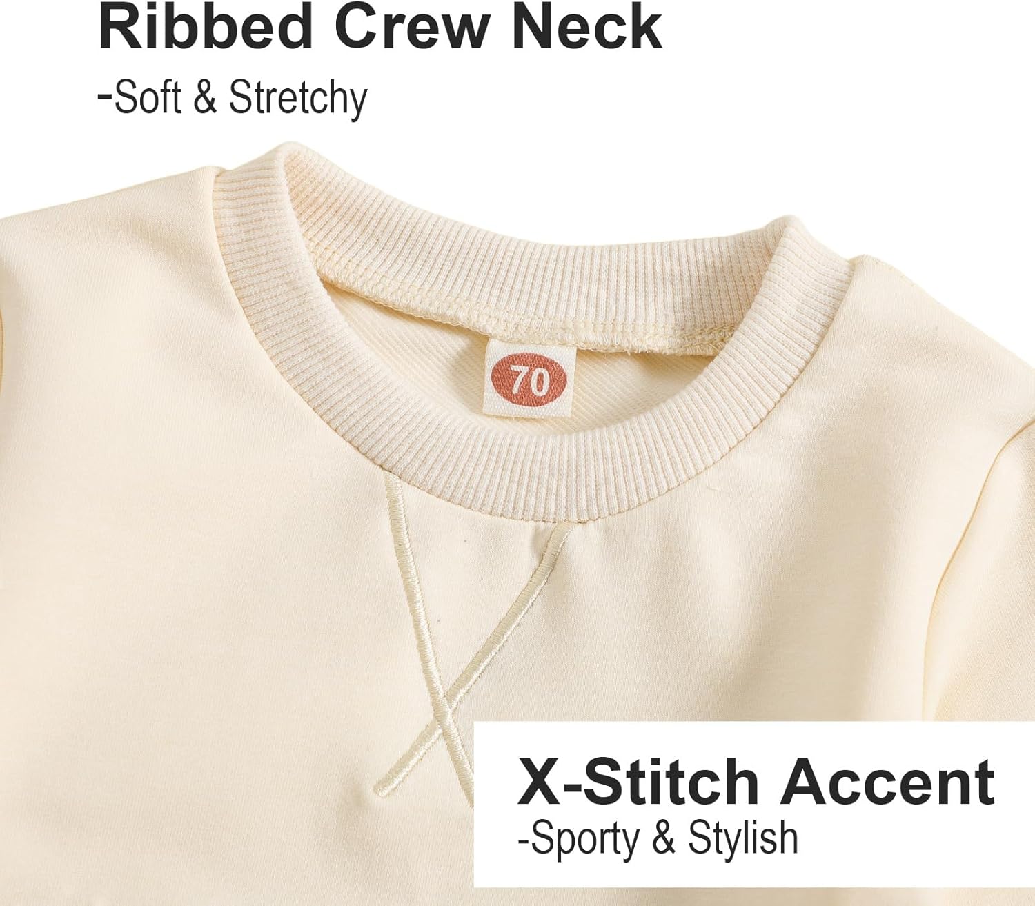 Baby and Toddler Boys 2-piece Clothes Set, Infant Cotton Long Sleeve Shirt and Pants Fall Winter Outfit - Image 2