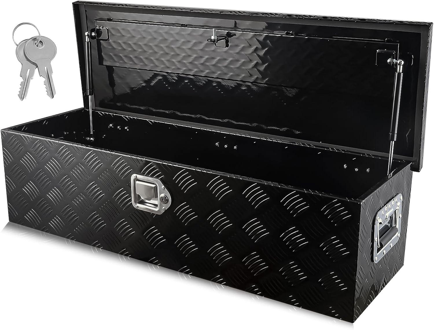 PRUNkuar 39" X 13" X 10" Truck Bed Tool Boxes Heavy Duty Aluminum Tool