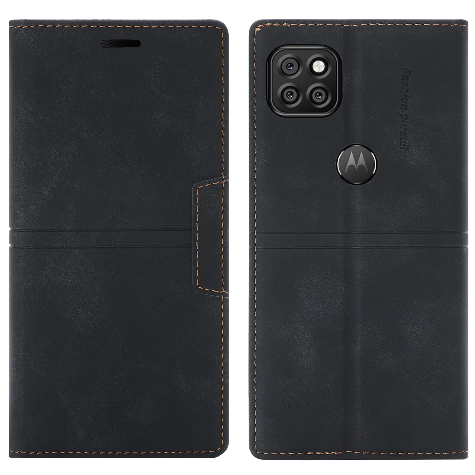 Compatible With Motorola Moto G 5G Case, PU Leather Book Wallet Case with Card Holder ShockProof Magnetic Cover Kickstand Folio Flip Case for Girls Women for Motorola Moto G 5G (Black)