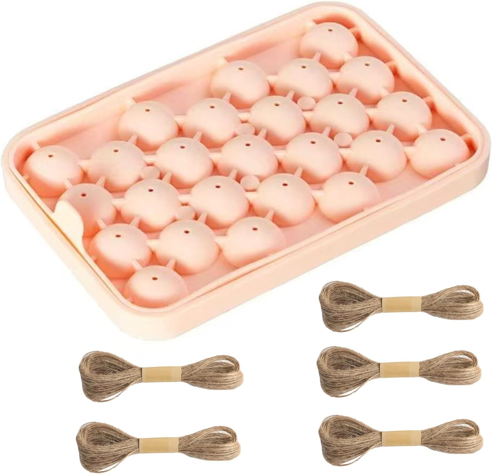 Silicone Grape Soap Molds DIY Craft Kit - for Crafting Projects, Handmade Soap Making, and Creative Gifts (Pink)