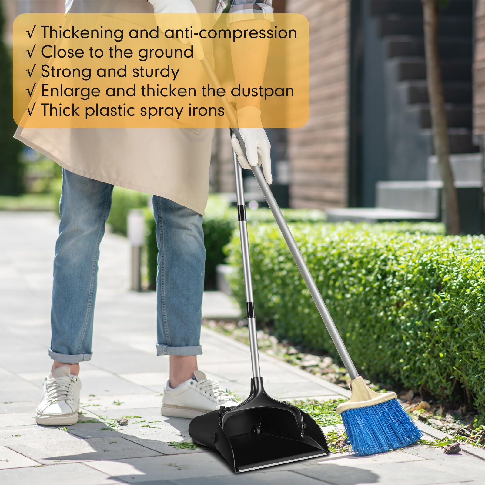 Upright Standing Lobby Dust Pan 37 Inch 4 Pack Maxcheck 4-Pack 37 Inch ...
