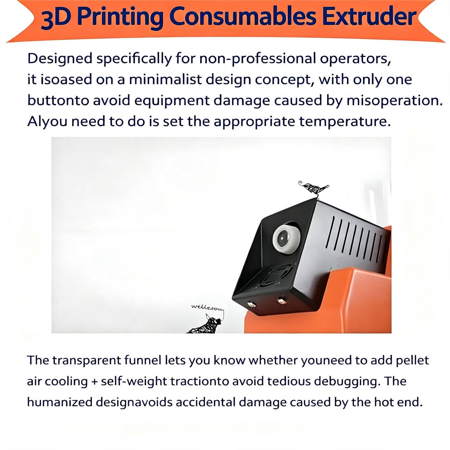 Extrusora de filamento para impresión 3D