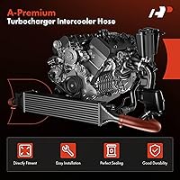 Vista 2 de A-Premium Manguera intercooler turbocompresor compatible con Chevy Chevrolet Cruze 2016 2017 2018 2019, L4 1.4L turboalimentado
