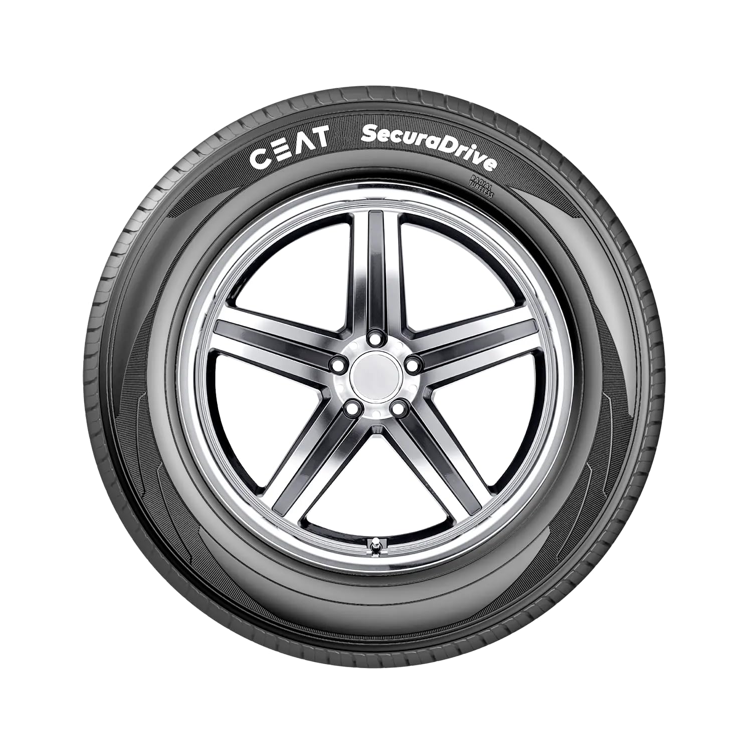 CEAT 195/60 R16 SECURADRIVE 89V TUBELESS TYRE : Amazon.in: Car