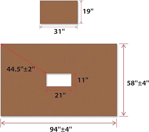Miniatura 3 de BenefitUSA - Toldo de repuesto de doble nivelación para cenador de barbacoa de 9.2 x 4.9ft, para exterior (marrón)