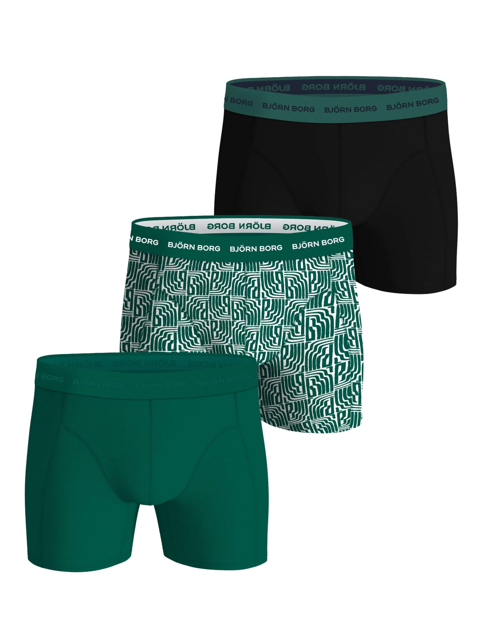 Björn Borg Men's Cotton Stretch Boxers (3-Pack) – Soft, Breathable Underwear with Comfort Waistband (UK, Alpha, XL, Regular, Regular, MP006)