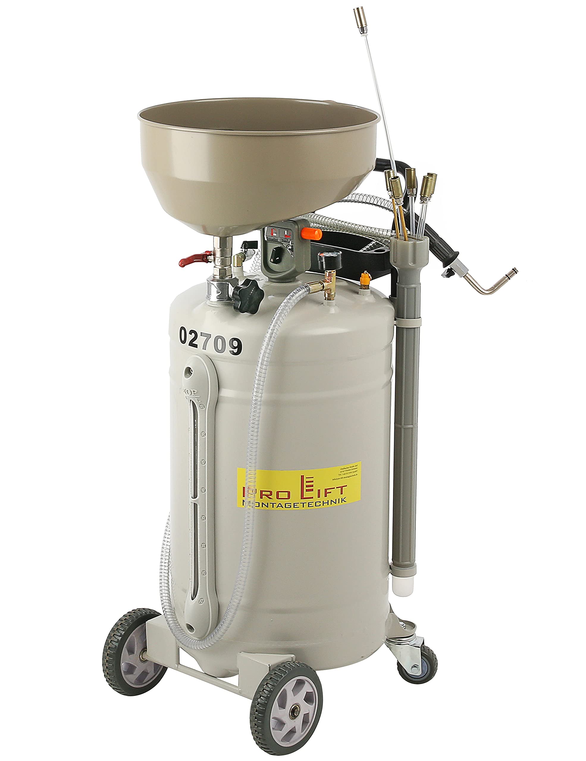 Professional-Line 02709 - Casseruola per olio, 80 l, 6 sonde pneumatiche