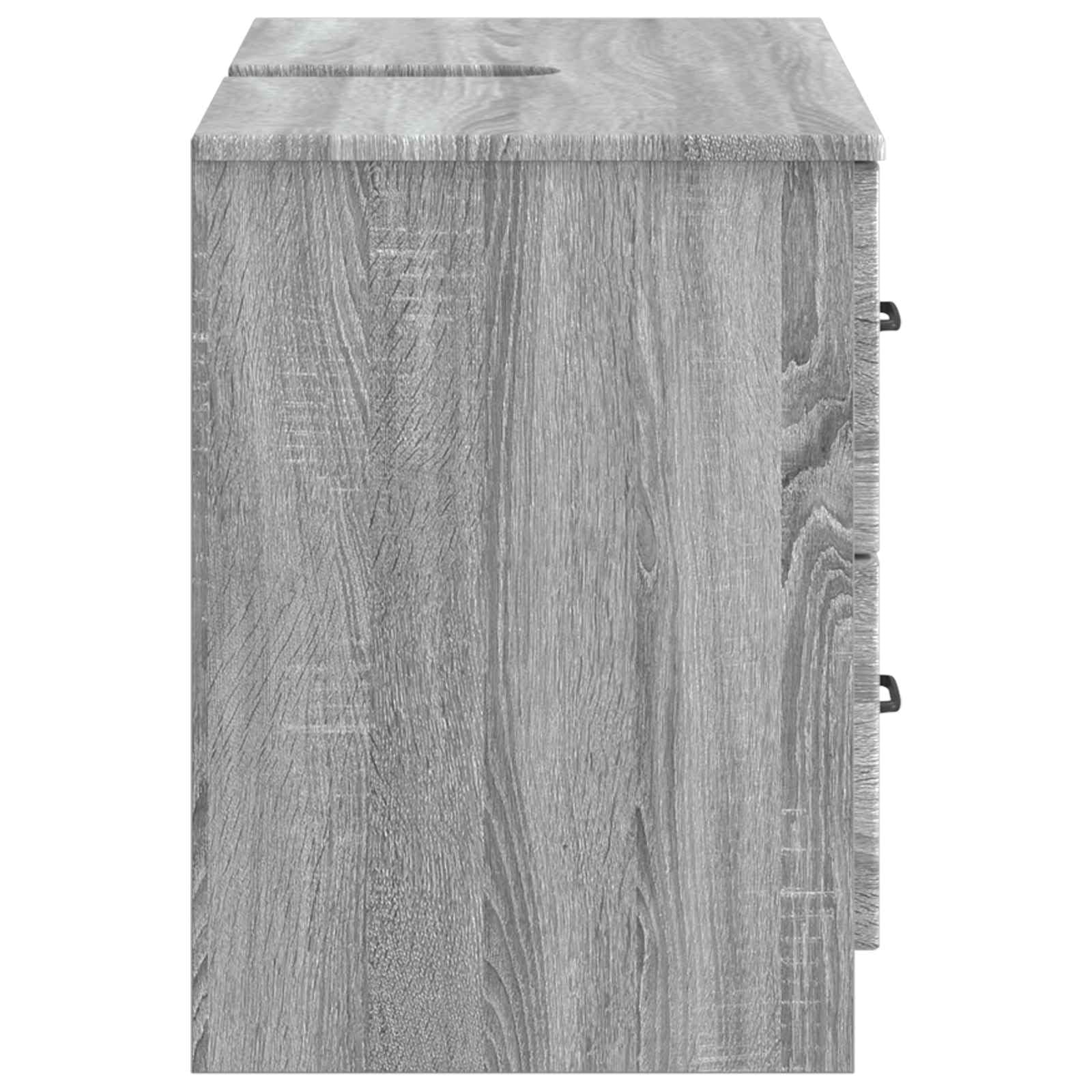 UTRECHT - Mobile per lavandino, in legno, 82 x 41 x 56 cm, colore: grigio