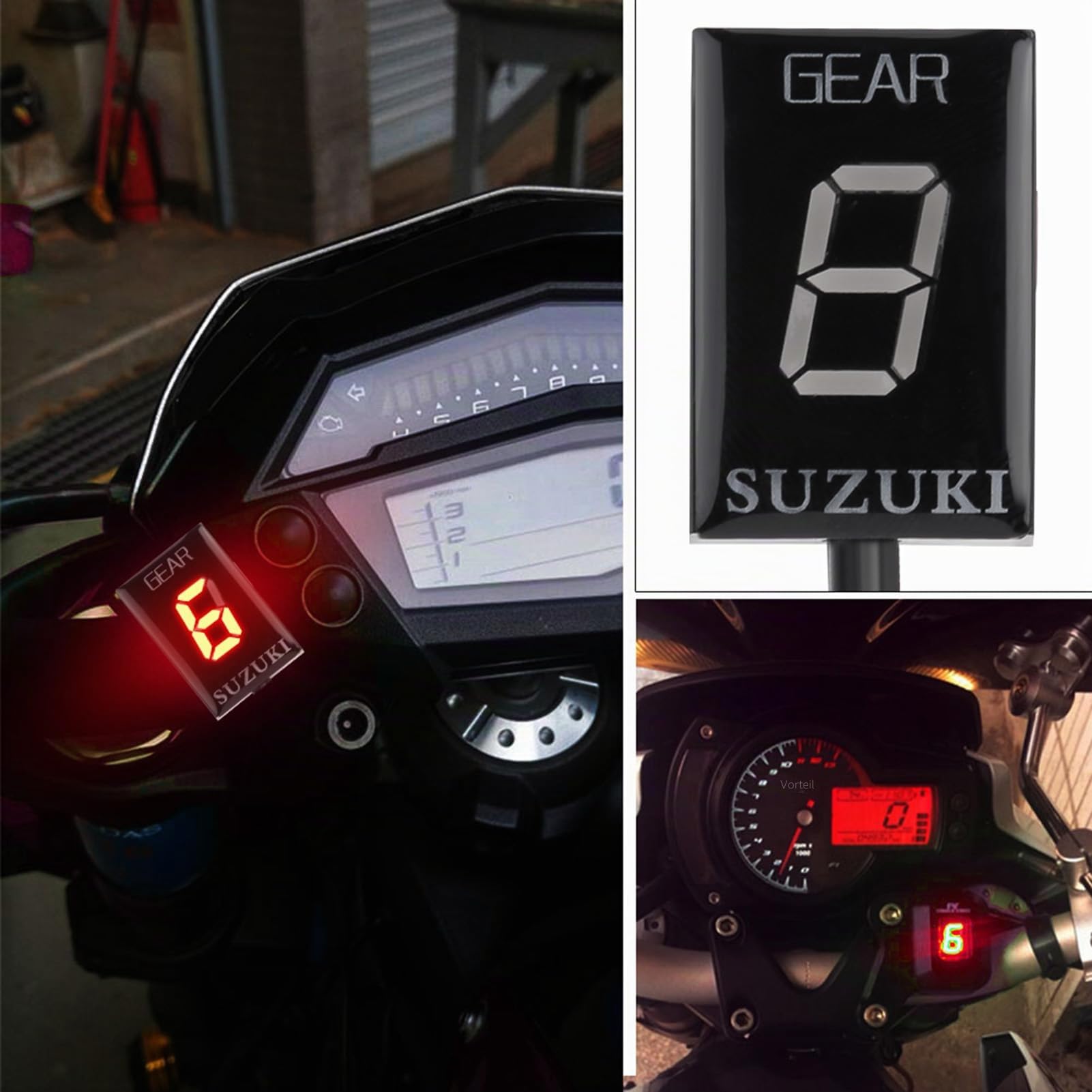 Motorrad Ganganzeige, Motorrad N-6 Gang Ganganzeige ECU Stecker für Intruder 800 V-Strom GSXR 600