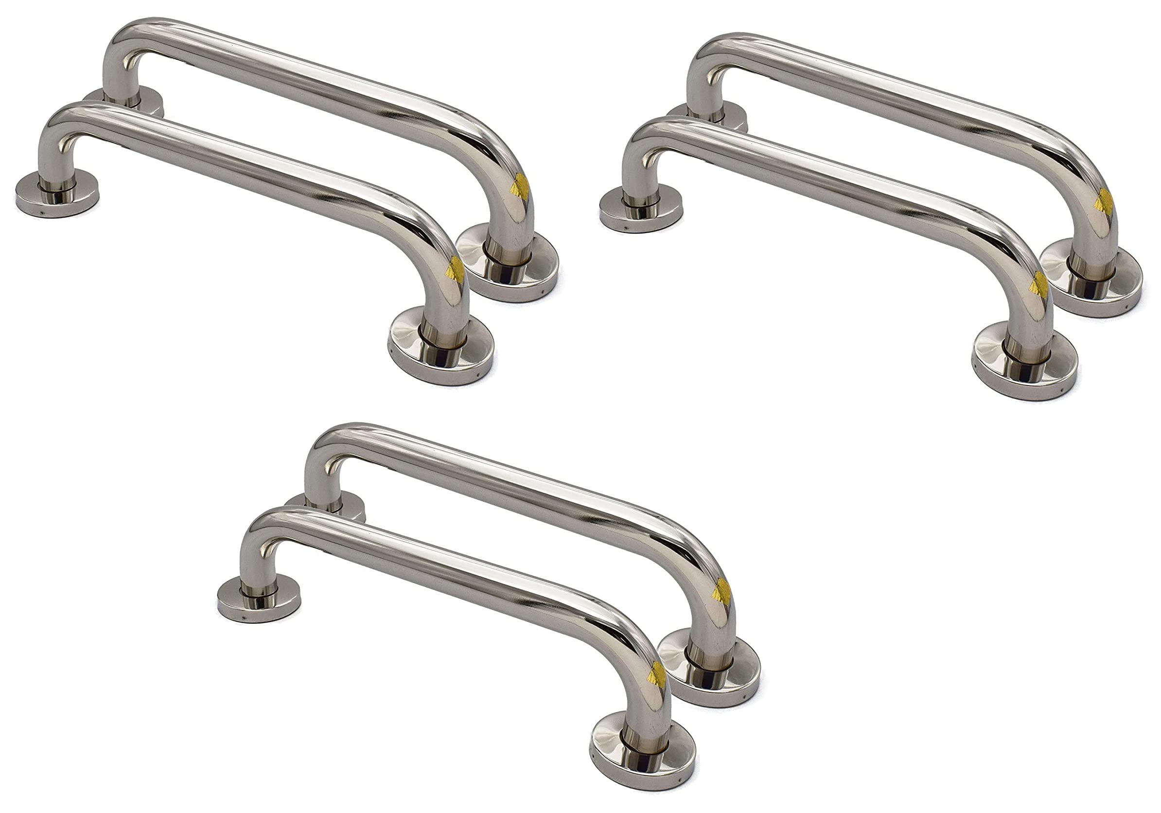 RAB Stainless Steel Grab Bar for Bathroom and Home (Size:- 8", Finish:- Chrome Plating Pack od 6pcs ) (B09SHT41QB) Amazon Price History, Amazon Price Tracker