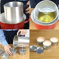 Vista 7 de EricX Light Candle Making Pouring Pot, 4 pounds, Dripless Pouring Spout & Heat-resisting Handle Designed Wax Melting Pot, Aluminum Construction