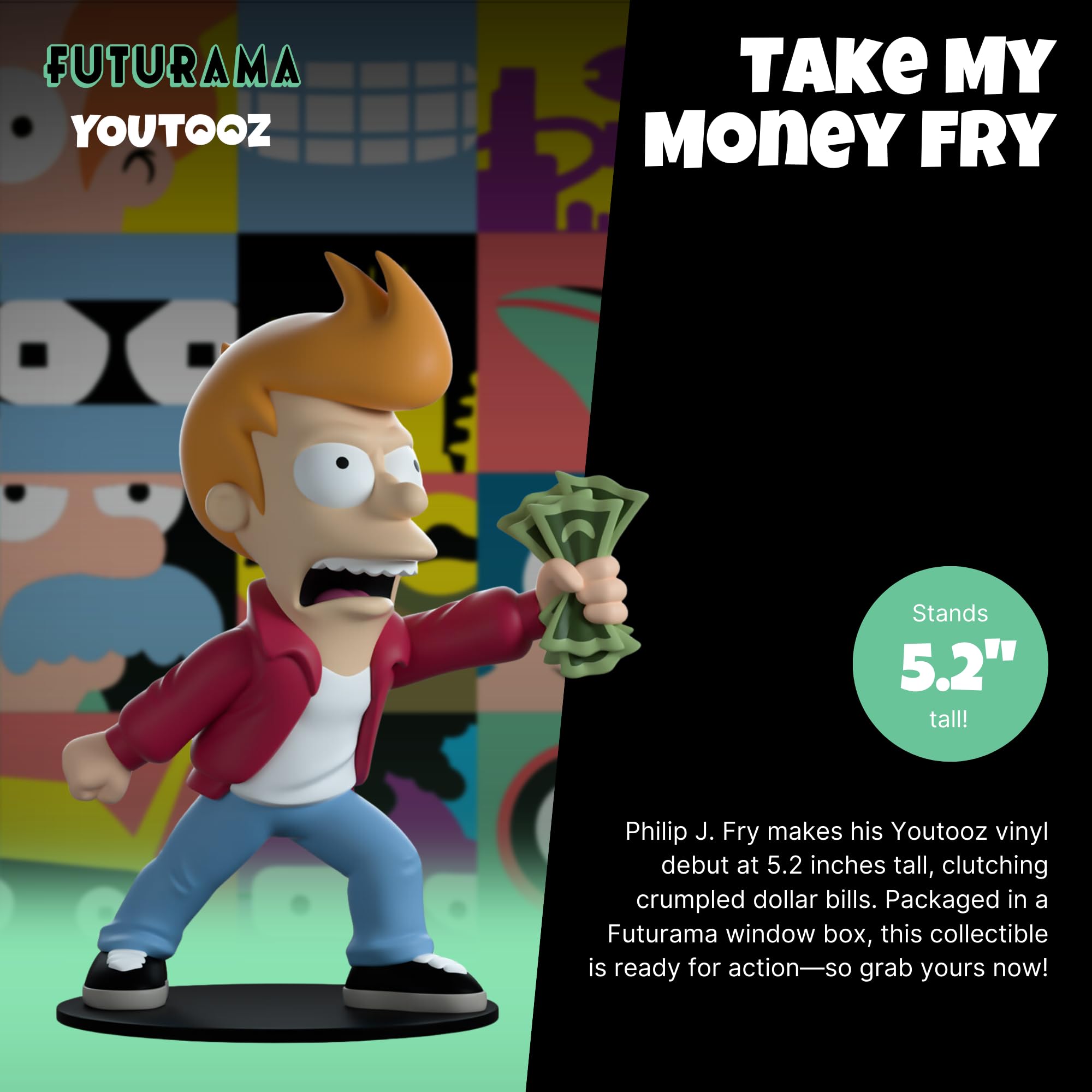 Futurama - Take My Money Fry #0 Youtooz Figure : Amazon.ca: Home