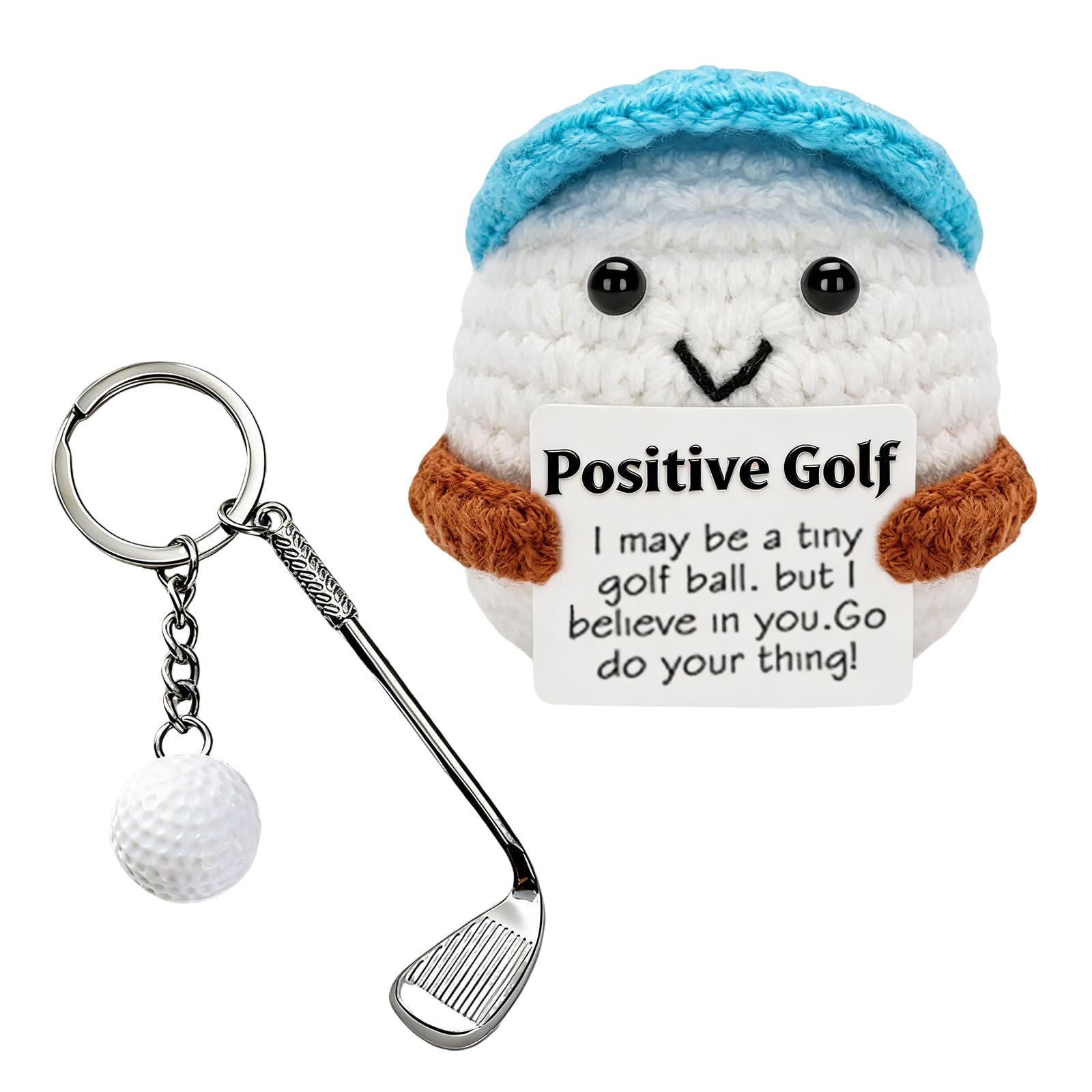 Evewind Handmade Crocheted Capped Golf Ball