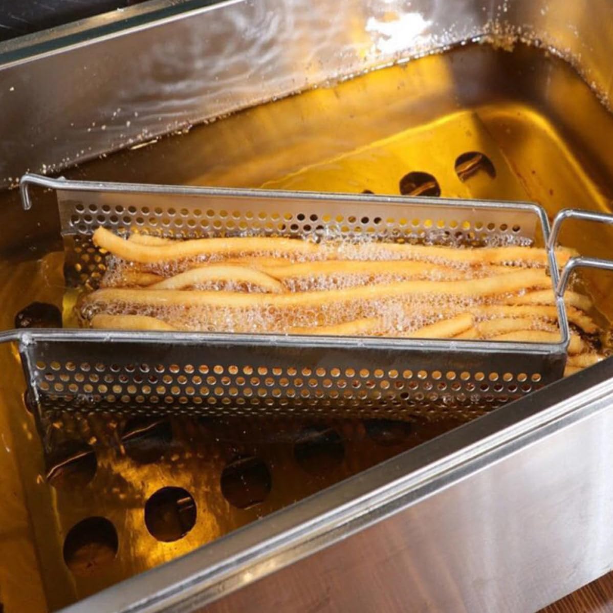 Cesta 30 para Inoxidable Freír Acero Cm Patatas Fritas
