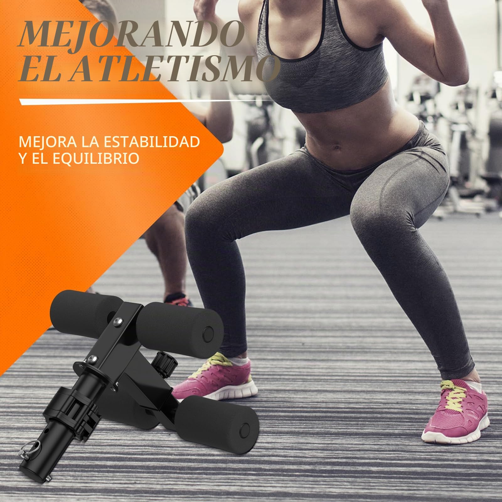 IMAYCC Tib Bar Tibialis Trainer Ajustable para Entrenamiento de Músculos de Pantorrilla, Espinilla y Tobillo con Platos de Peso Olímpicos de 2"