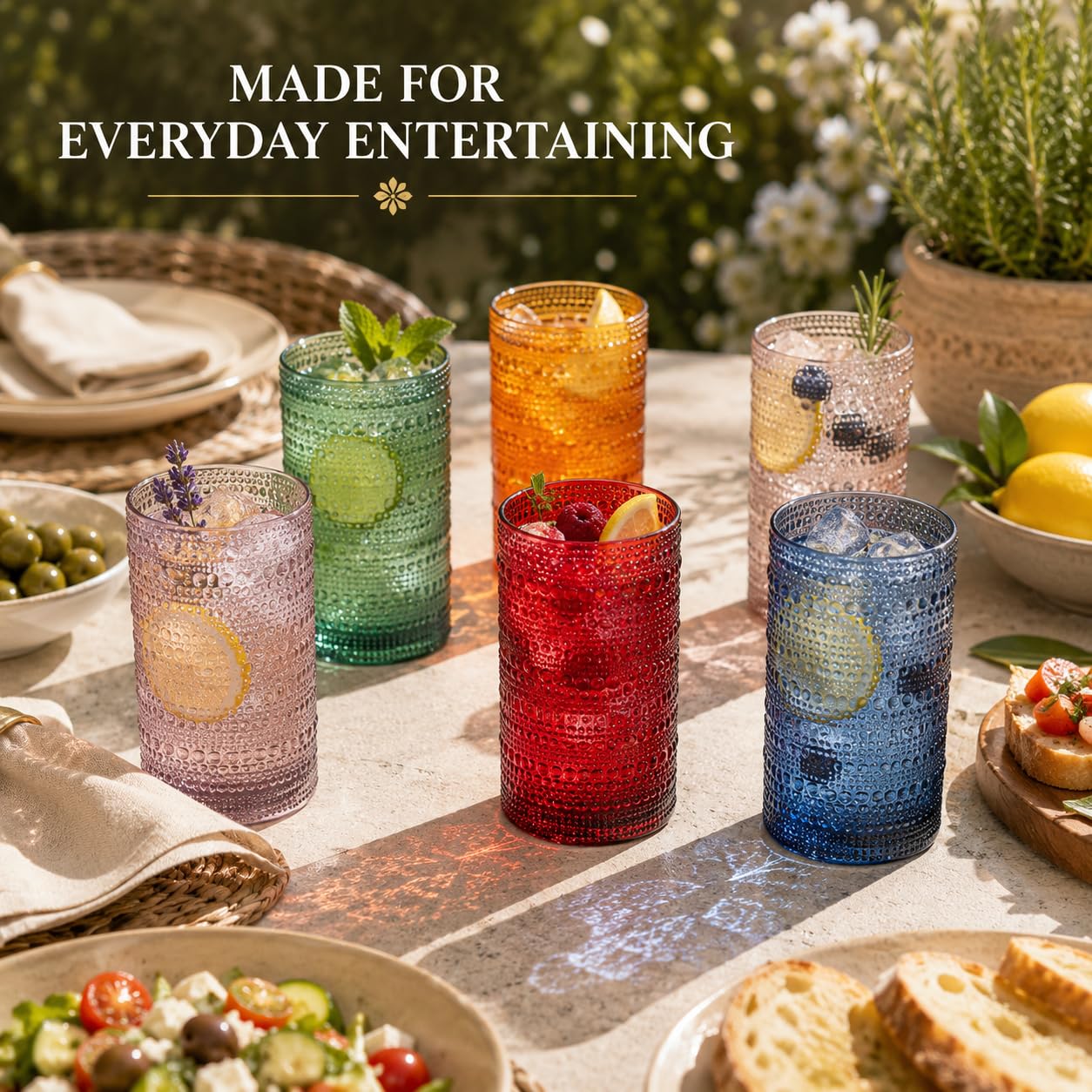 Classic Shatterproof Drinking Glasses - 6 Set -5