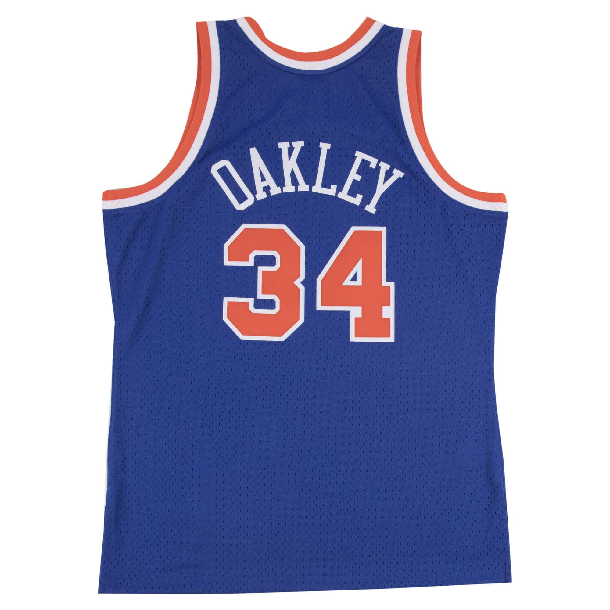 Mitchell & Ness Charles Oakley # 34 New York Knicks 1991 – 92 Swingman NBA Maglia Blu