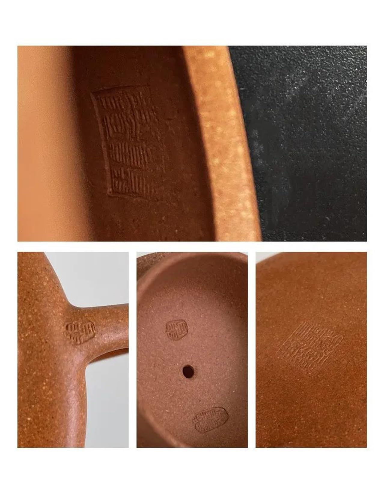 Juegos de té Juego de té Chino Zisha de 150 ml, Tetera Hecha a Mano con diseño de Hojas de bambú, Tetera de Arcilla Morada con Forma de Cuchara, Juego de té de Viaje, Tetera