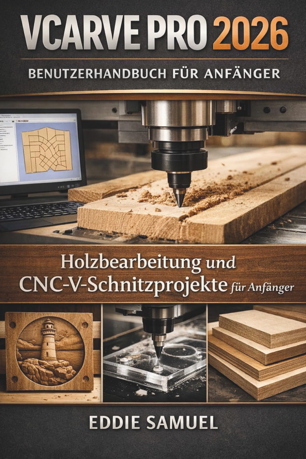 VCARVE PRO 2026 BENUTZERHANDBUCH FÜR ANFÄNGER: Holzbearbeitung und CNC-V-Schnitzprojekte für Anfänger