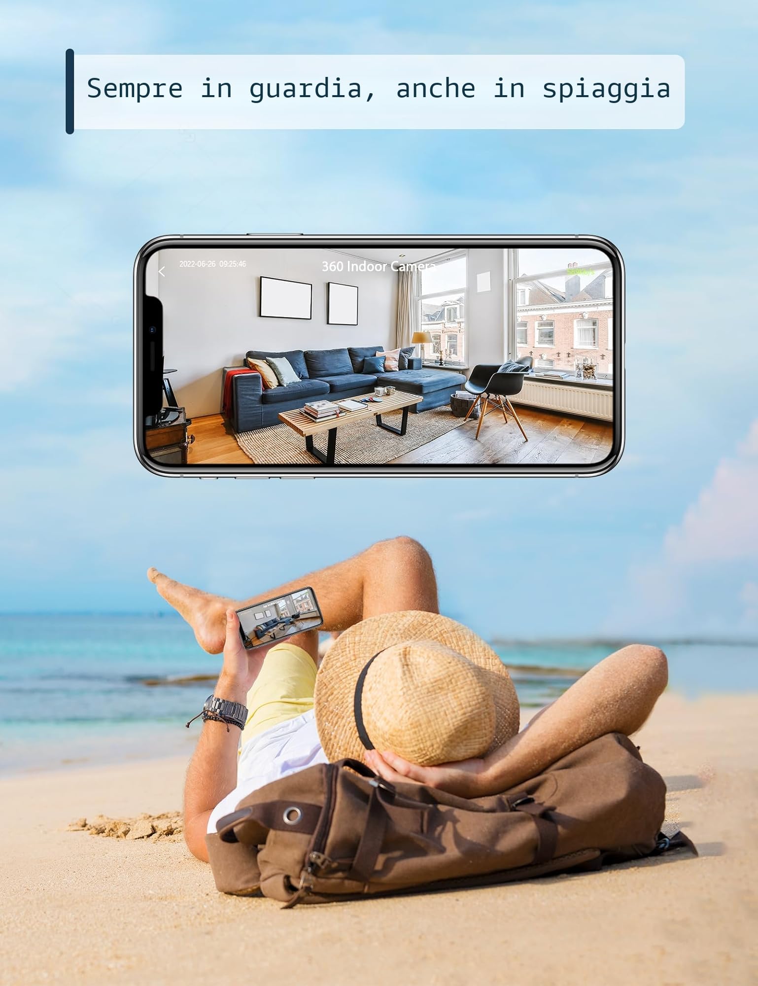 GNCC C2 2K 3MP Telecamera WIFI Interno — immagine 3 di 13