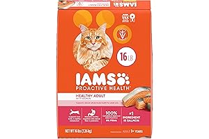 Iams Proactive Health Indoor Weight & Hairball Care Dry Cat Food, 16 lb. Bag
