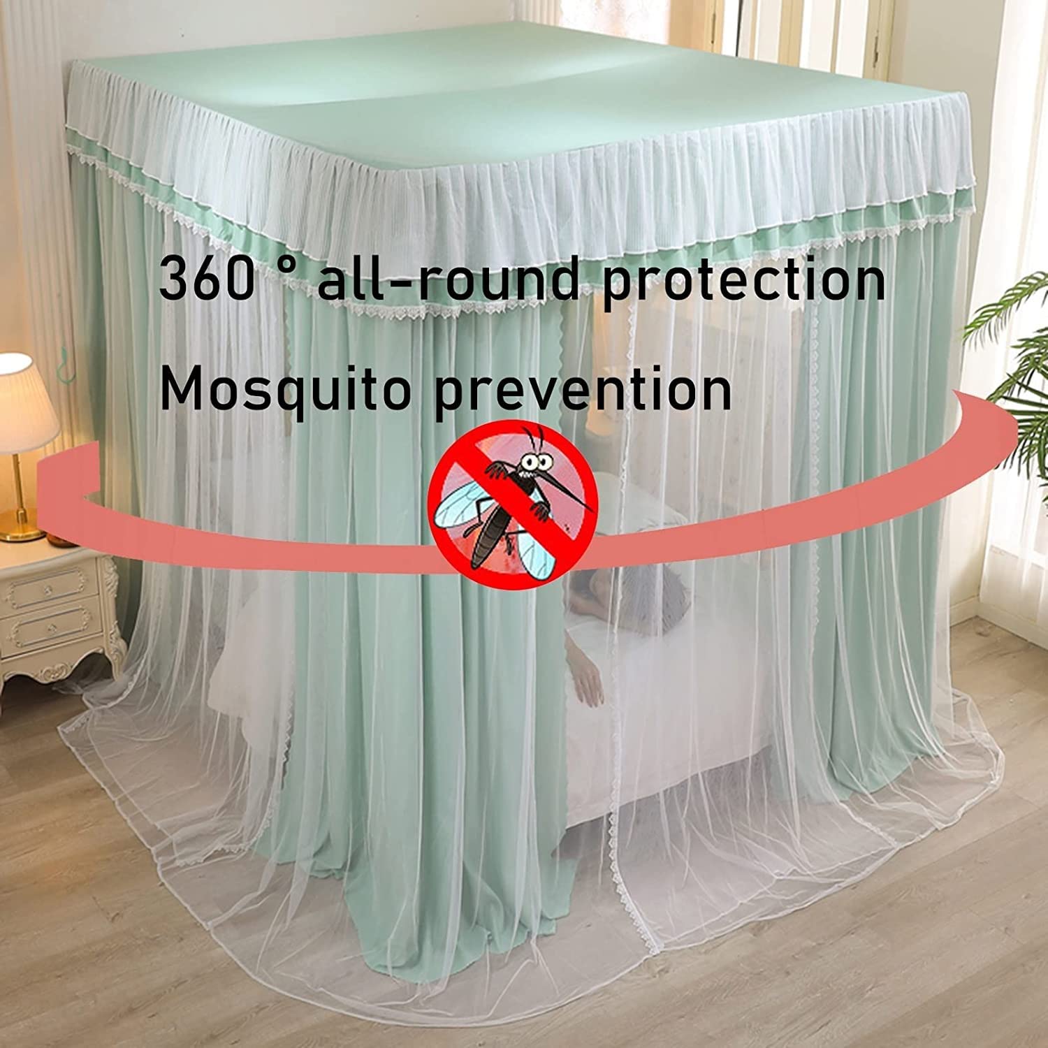 Rutexc 蚊帳 ベッドキャノピー 全周遮光 蚊よけ 防塵 通気性 取り付け簡単 ダブルベッド対応 ブラック 180x220 cm 楽天市場】蚊帳 カヤ ベッド用 モスキートネット ベッド 天蓋 キャノピー 円形蚊帳 円形天蓋 姫 プリンセス 吊り下げ 天蓋テント 可愛い 設置簡単  子供部屋 防蚊 防虫 可愛い かわいい ドット柄 天蓋カーテン : Luckland