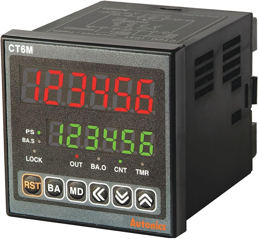 CT6M-2P4 Counter: electronical 2X LED time/pulses SPST in 1: NPN,PNP AUTONICS