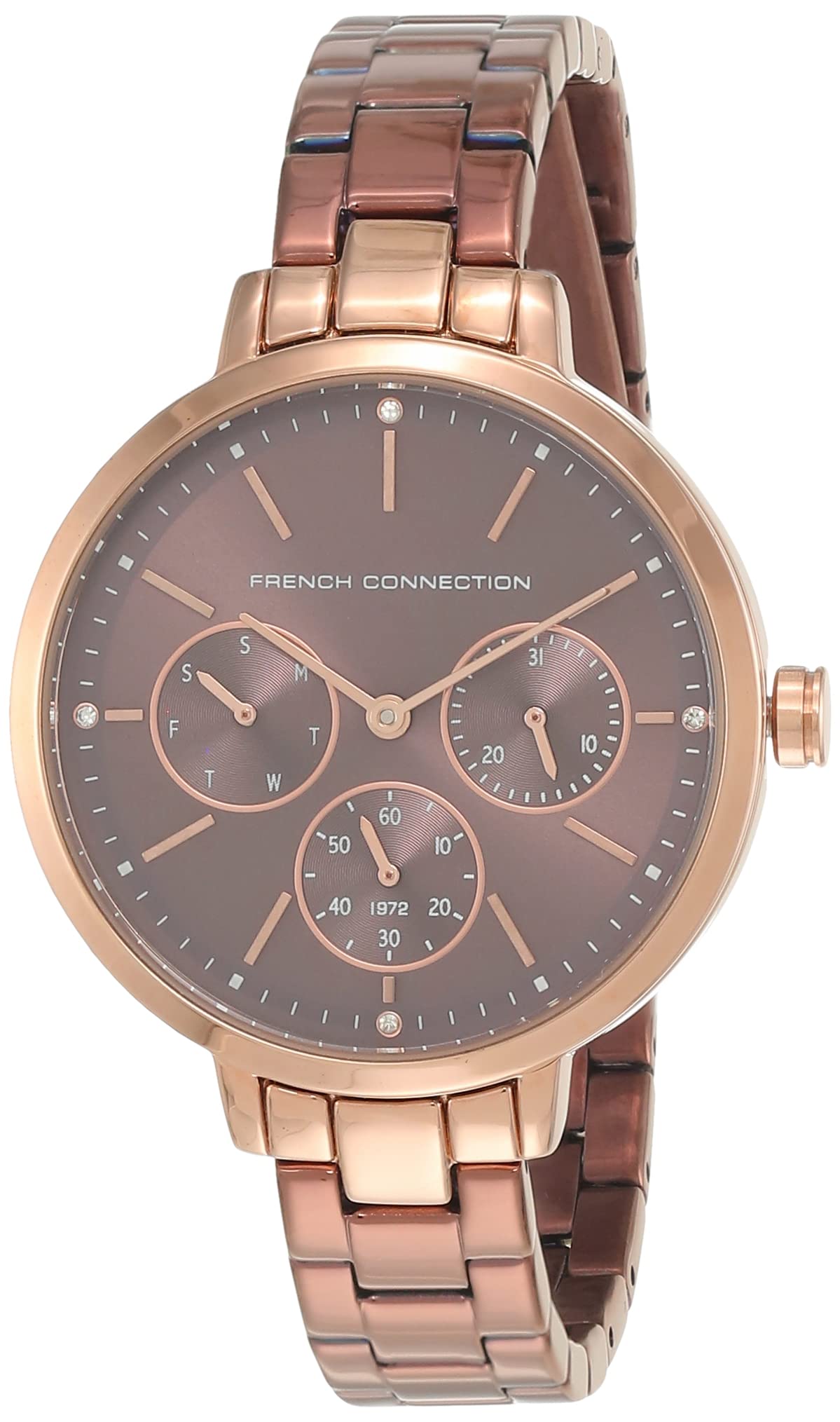 French Connection Analog Brown Dial Womens Watch-FC134BRN (B09FSV6JDX) Amazon Price History, Amazon Price Tracker
