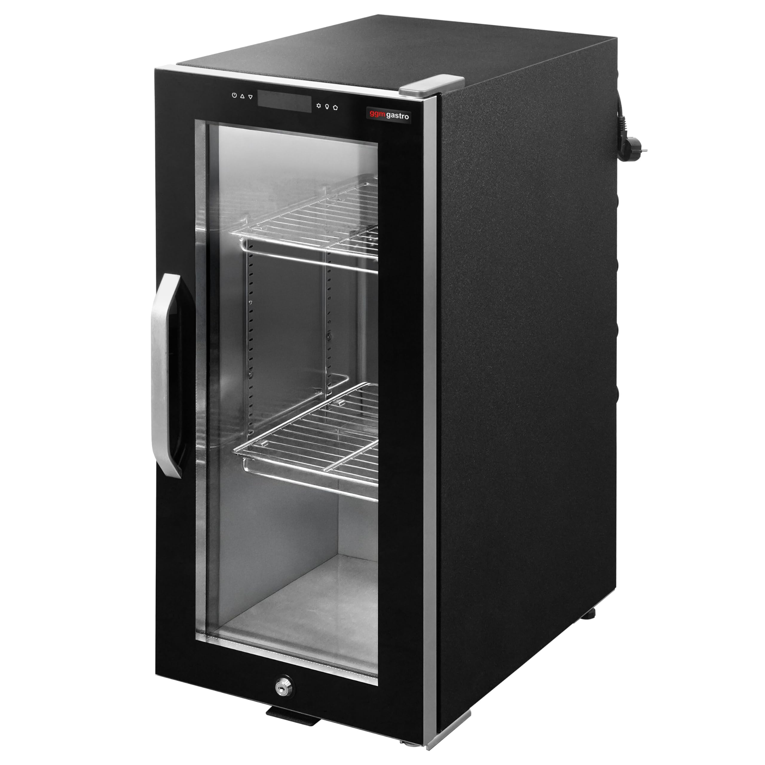 GGM Gastro Fleischreifeschrank 395mm 87L Schwarz | Optimale Fleischreifung, hygienischer Edelstahl SUS304, zeitsparende Reinigung, geräuscharmer Betrieb, flexibel ausrichtbar