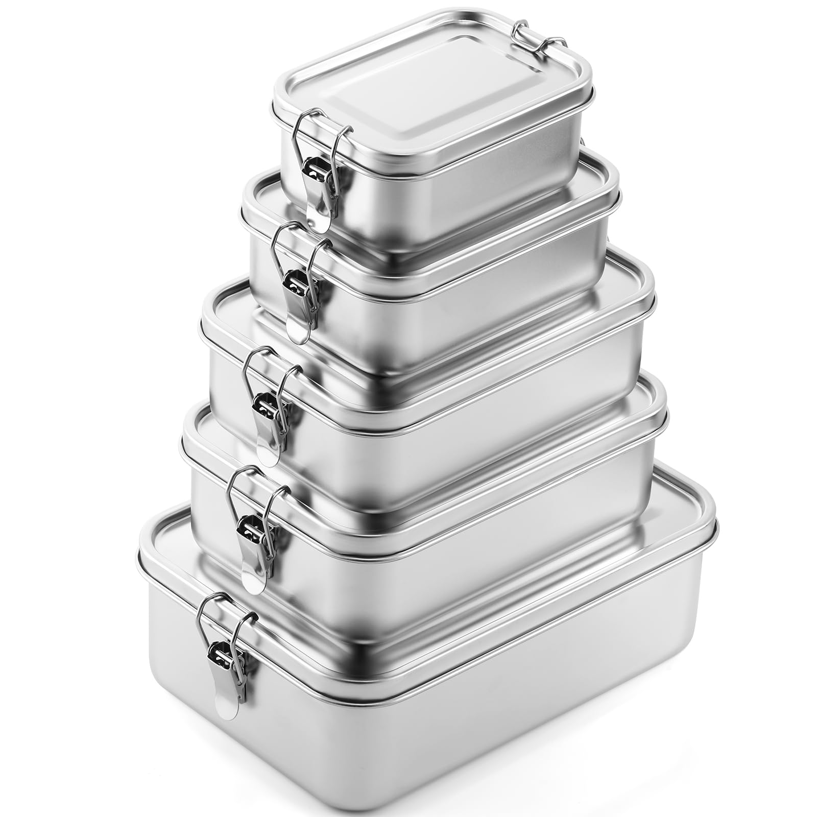 Umigy 5 Pcs Stainless Steel Food Containers