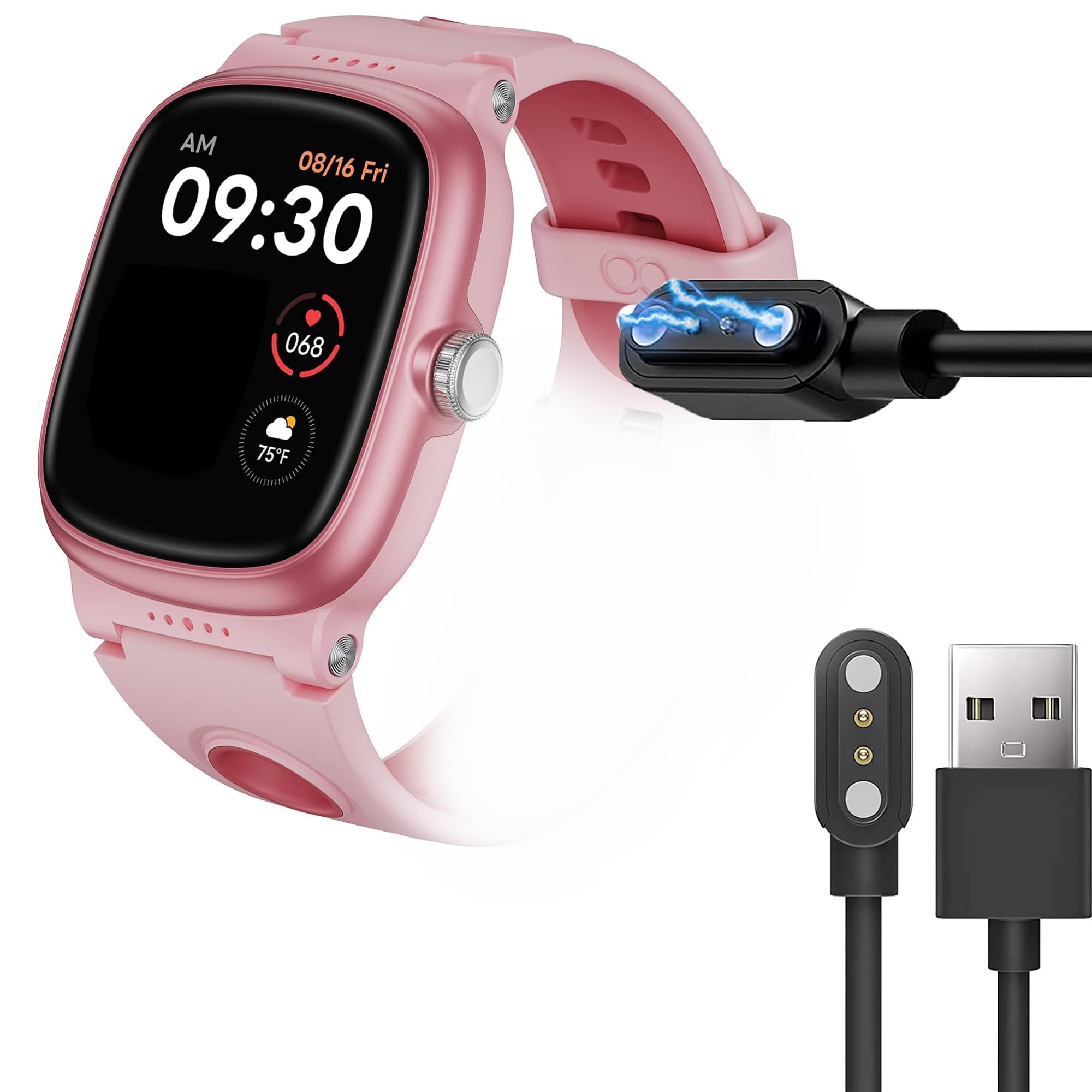 Cavo di ricarica compatibile per Amzhero/anyloop/TiMu/Fempoin/HUAKUA/ Kesasohe/Moikmlih/BOALZETD/TIFOZEN Fitness Tracker da 1,47 Cavo di ricarica compatibile per Amzhero/anyloop/TiMu/Fempoin/HUAKUA/ Kesasohe/Moikmlih/BOALZETD/TIFOZEN Fitness Tracker da 1,47