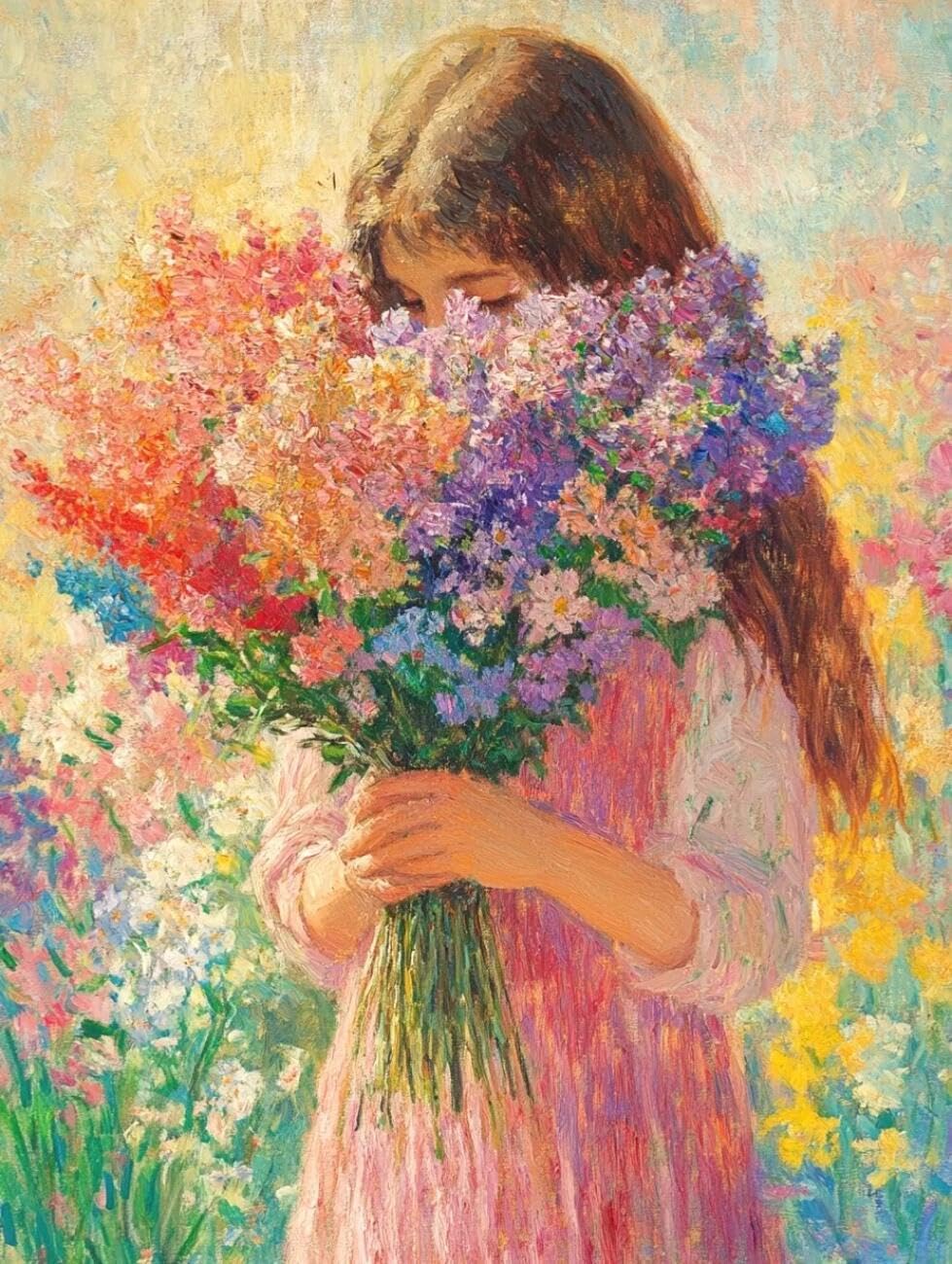 Henypt Cross Stitch Kits Fantasy Girl DIY Needlepoint Set for Adults Beginners with Accessories Home & Leisure/Gifts 14CT 80x100cm