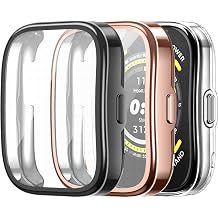 Fintie 3 Packs Screen Protector Case Compatible with Amazfit Bip 5