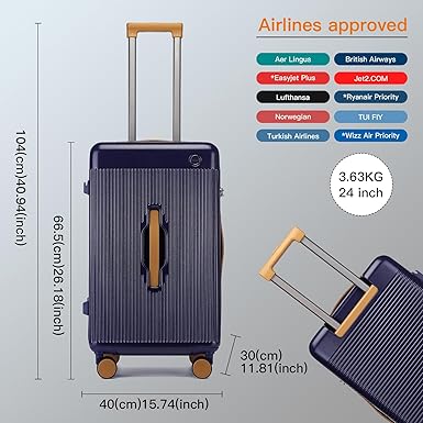 Globeless Handbagage Koffer - Zwart - TSA Slot - 55x35x20cm - Hardcase | KOFFER EN REISTAS | Wij