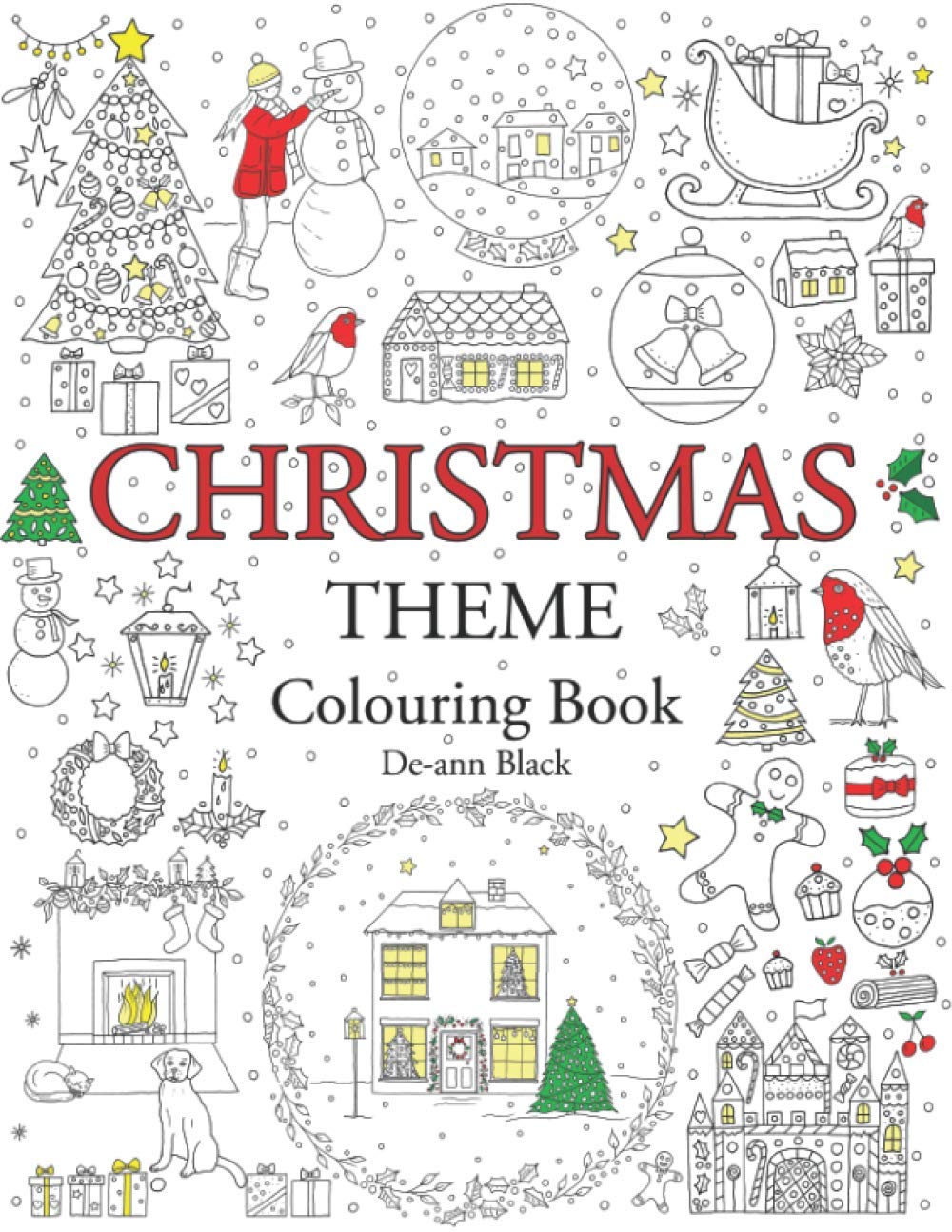 Christmas Theme Colouring Book