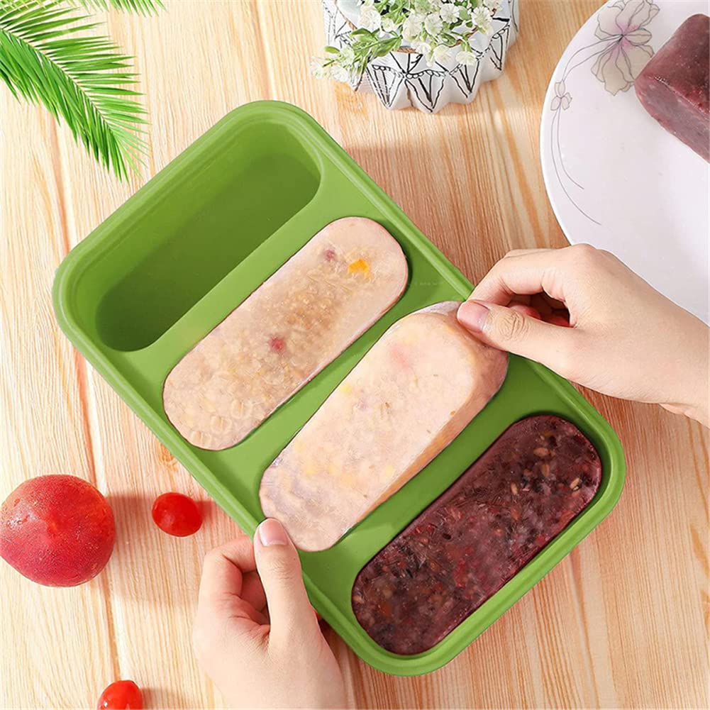 Walfos Siliconen Soep Vriezermallen Met Deksel, Extra Grote Siliconen Voedsel Invriezenlade Voor Soep, Bouillon, Saus, 4 Packs