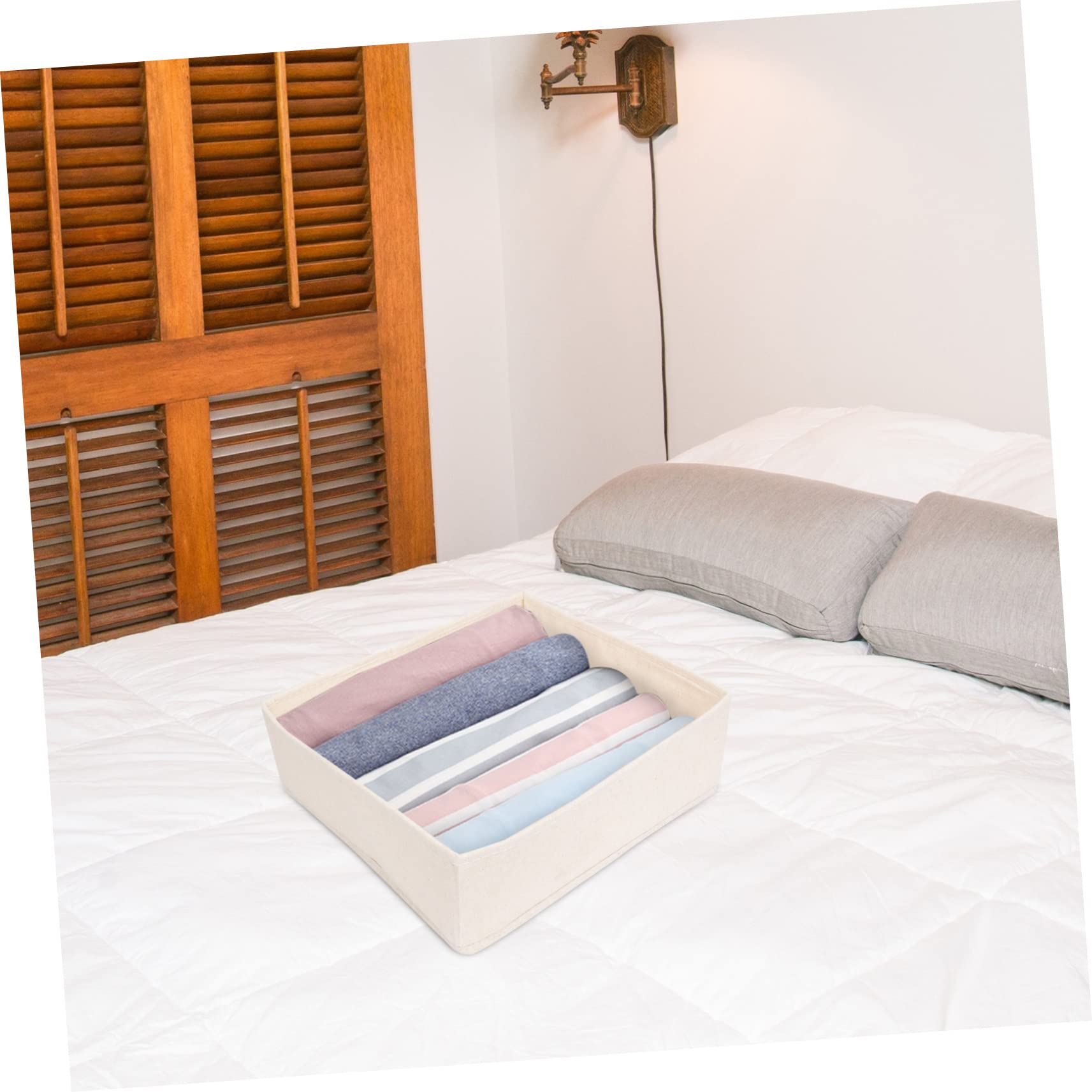 KOMBIUDA Underwear Storage Box Versatile Towel and Hat Organizer for Bedroom Compact Storage for Socks and Gadgets Wide Non Fading Design