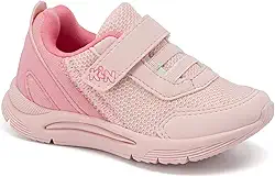 New Sport Mini, Tênis Infantil Menina, Rosa Claro/Rosa Doce, Tamanho 24, Fechamento em Velcro, Material Respirável, Conforto Anatômico