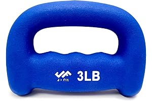 JFIT Neoprene D Grip Dumbbells - Single Weights 1LB-5LB: Your Gateway to Fitter Hands