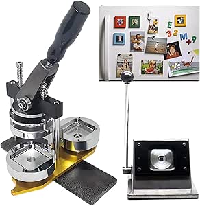 Square Fridge Magnets Badge Maker Machine, 50 mm Button Maker Machine ...