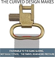 Vista 4 de VVAAGG Sling Swivel Mount 1 1.25 1.5 pulgadas dos puntos Sling fijación clips
