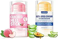 2 unidades de creme de ureia 60% para pés e pele seca rachada, calcanhar rachado, força máxima, hidratante para pés e mãos, cremes reparadores para pés secos, joelho, cotovelo e mão