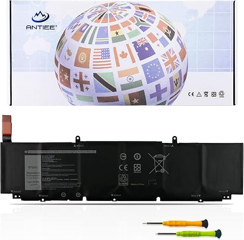 ANTIEE XG4K6 - Batería para portátil Dell XPS 17 9700 9710 9720 Precision 17 5750 5760 5770 Estación de trabajo móvil P92F P92F001 P92F003 P92F002